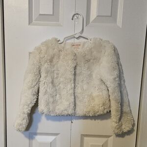 Joe Fresh Kids Cream Faux Fur Jacket